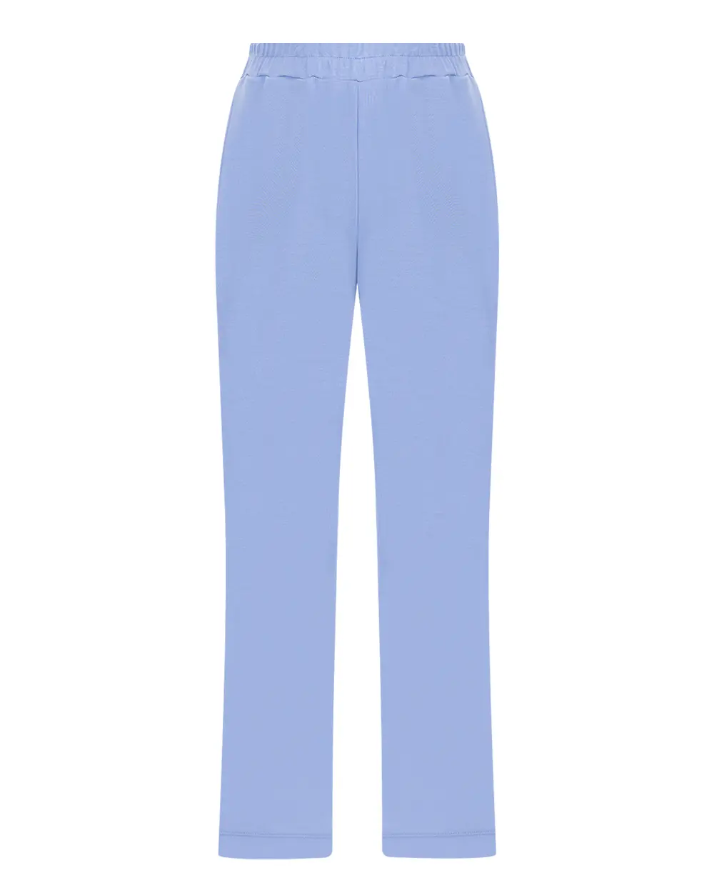 Plus Size Knitted Fabric Full Length Trousers