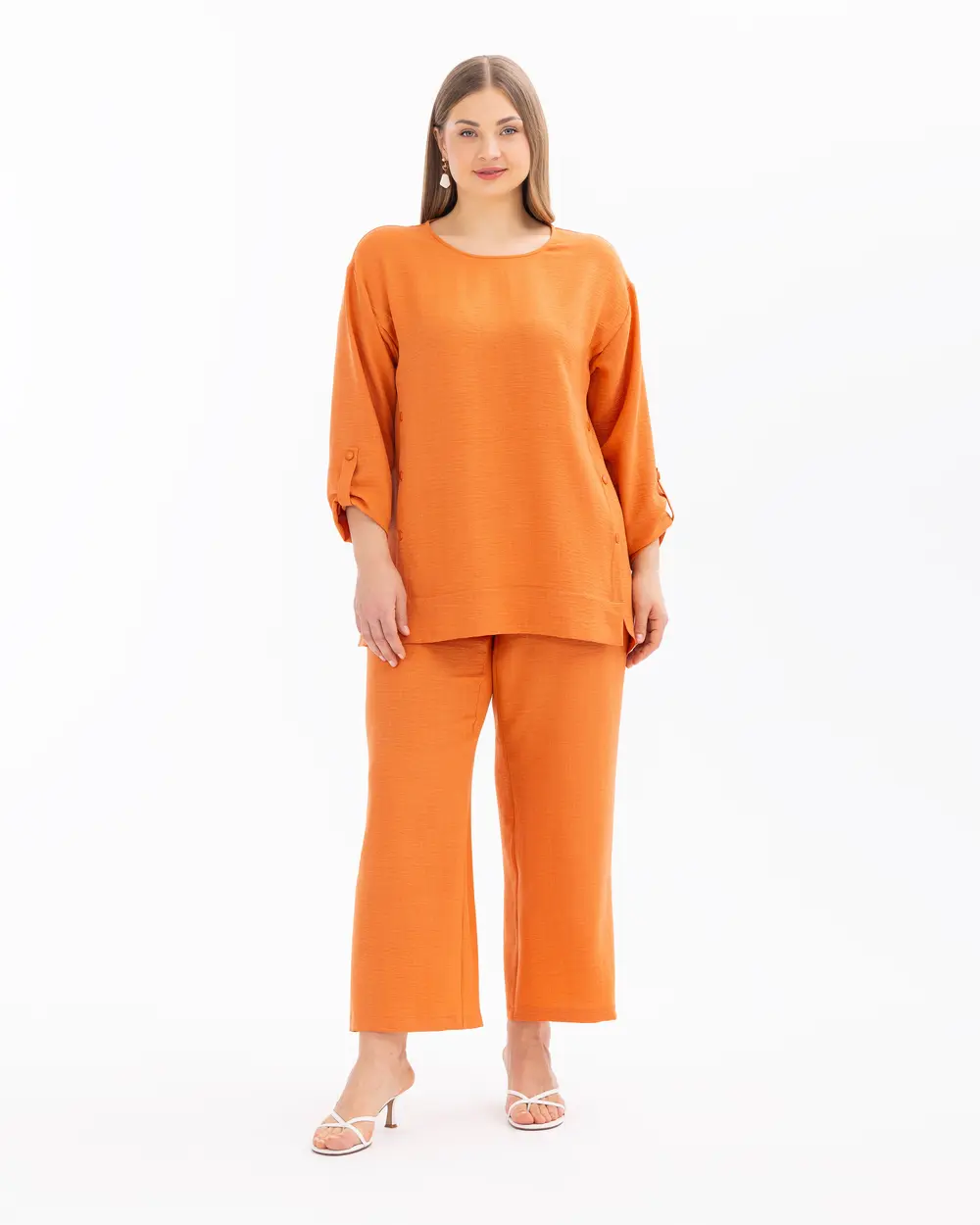 Plus Size Truvakar Sleeve Zero Neck Tunic