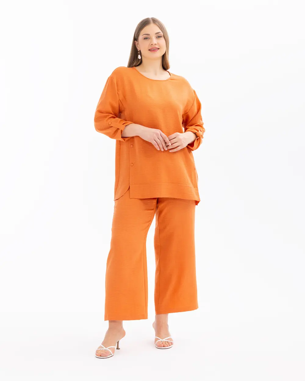 Plus Size Truvakar Sleeve Zero Neck Tunic