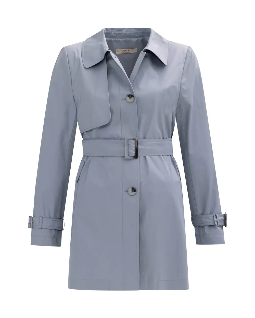 Plus Size Belted Sport Trench Coat