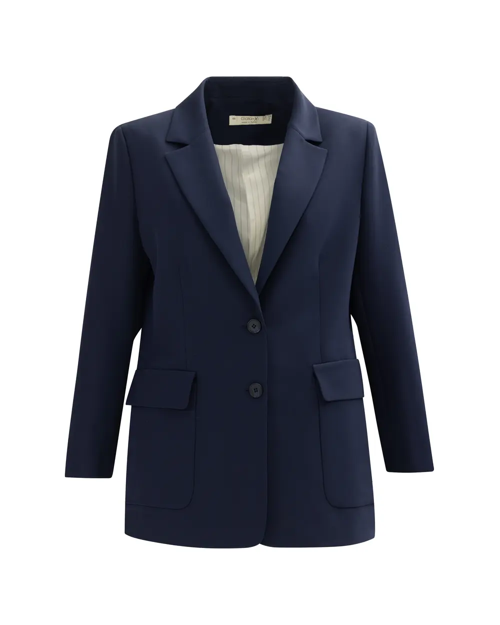 Plus Size Jacket Collar Pocket Blazer Jacket