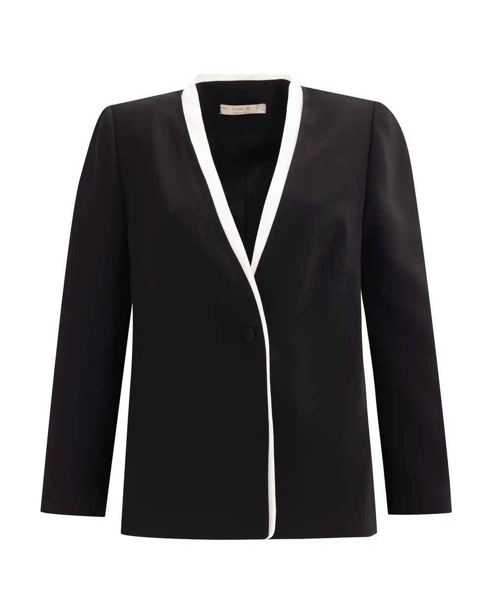 Plus Size V-Neck Woven Jacket