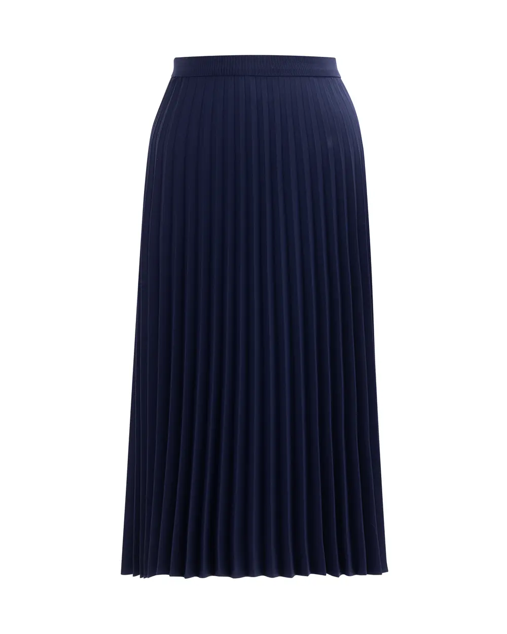 Plus size navy pleated skirt hotsell