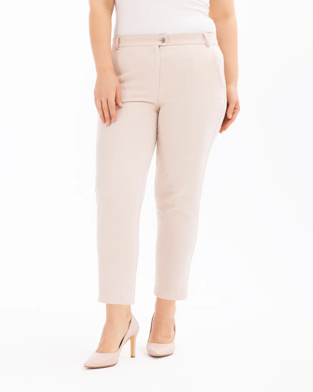 Plus Size Ankle Length Mom Fit Pants
