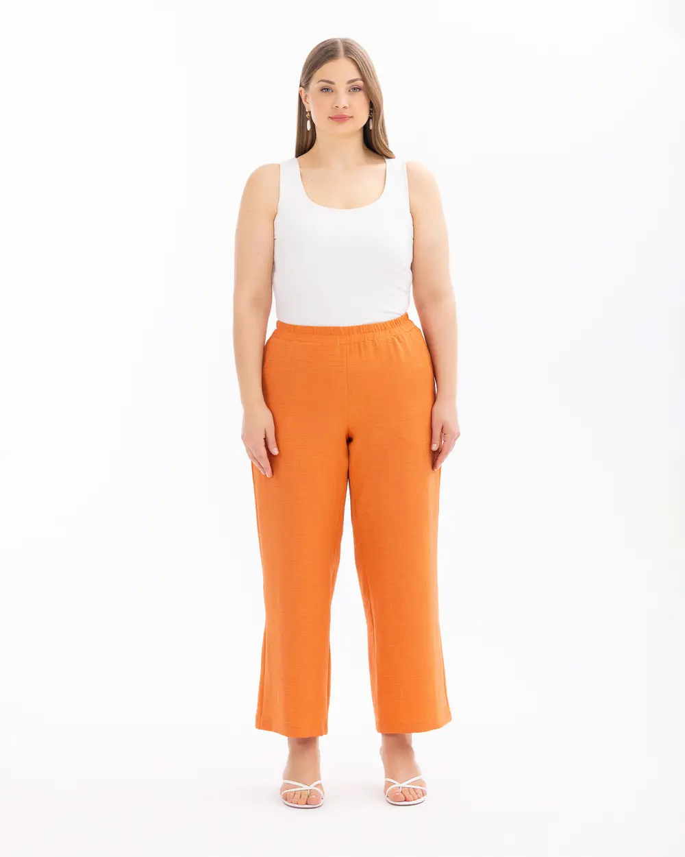 Plus Size Elastic Waist Pants