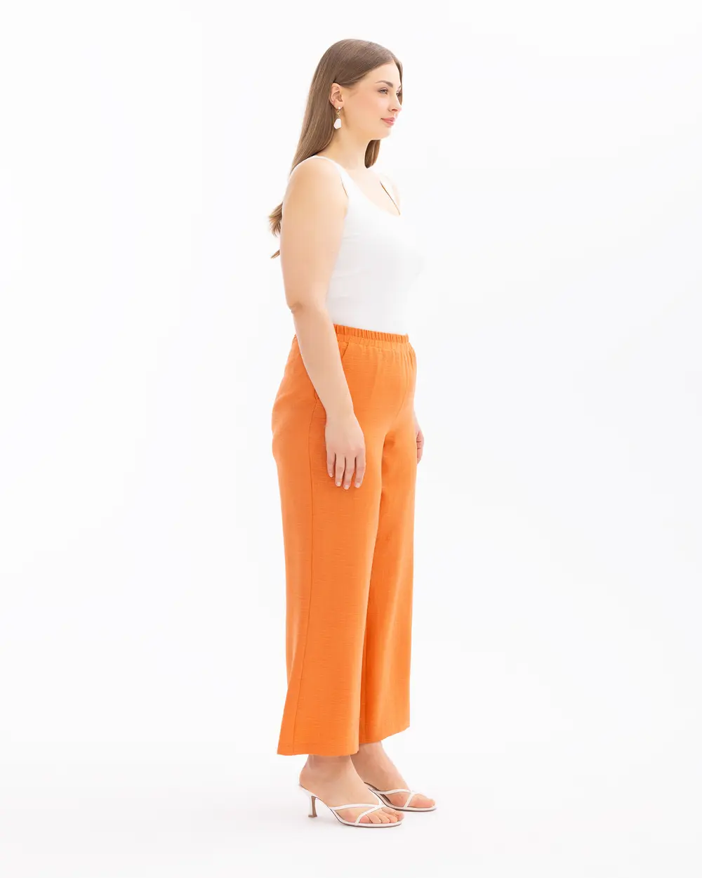 Plus Size Elastic Waist Pants