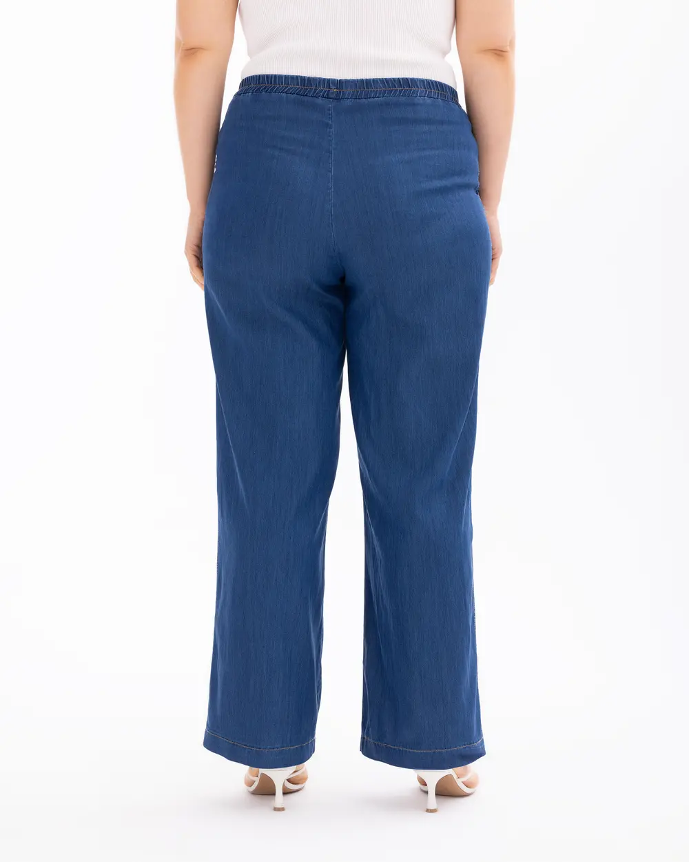 Plus Size Elastic Waist Jean Pants