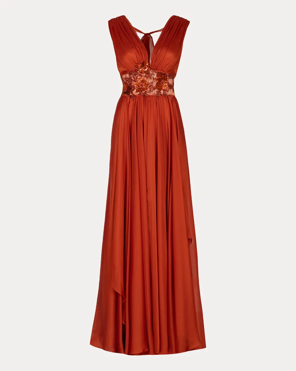 A Kesim V Yaka Şifon Abiye