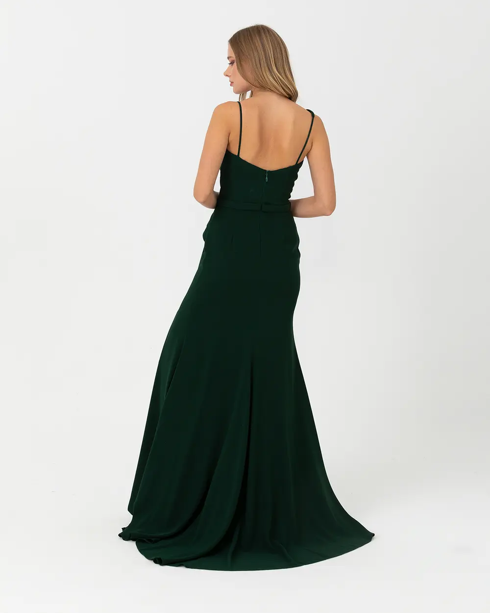 Balık Form V Yaka Abiye