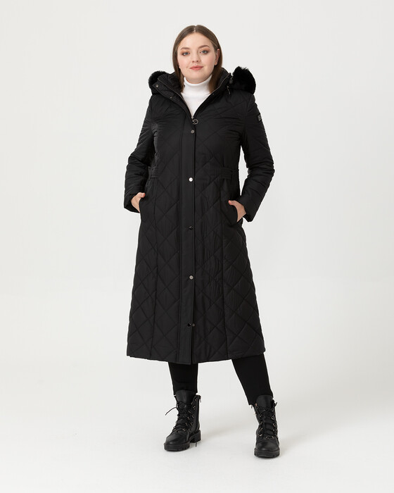 Büyük Beden Midi Boy Şişme Mont