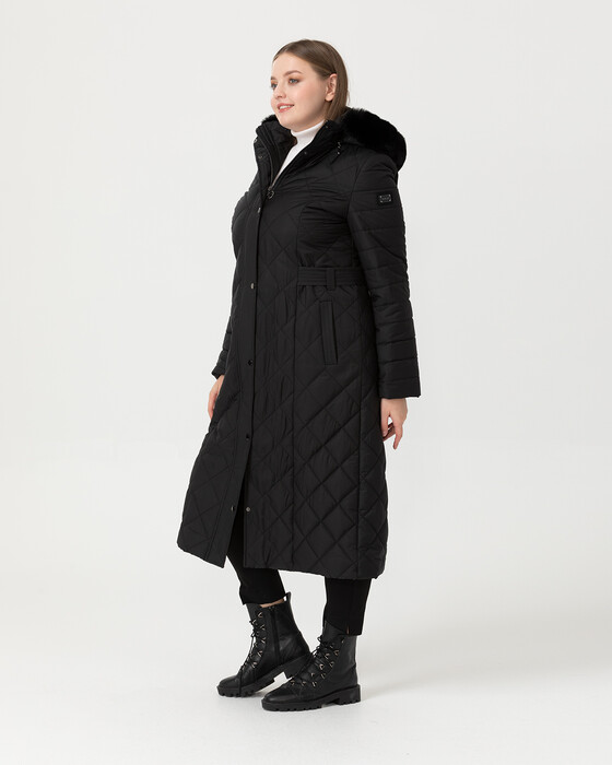 Büyük Beden Midi Boy Şişme Mont