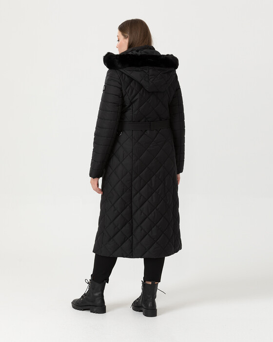 Büyük Beden Midi Boy Şişme Mont