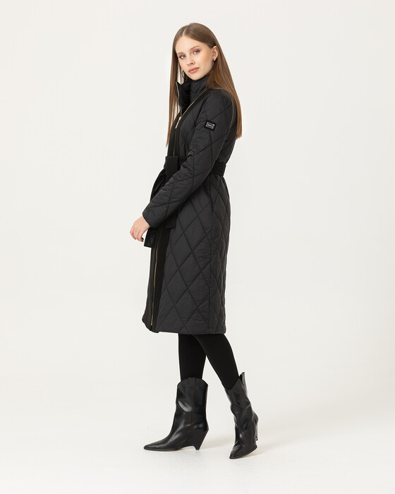BELTED PUFFER JACKET