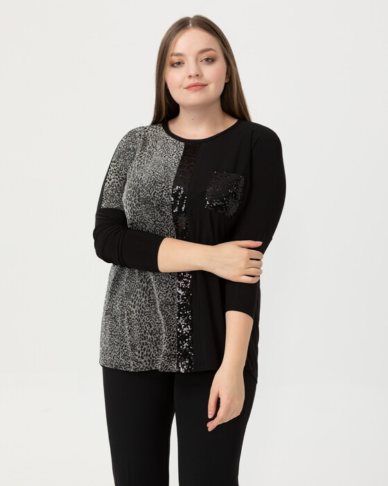 Büyük Beden Mix Desenli Tunik