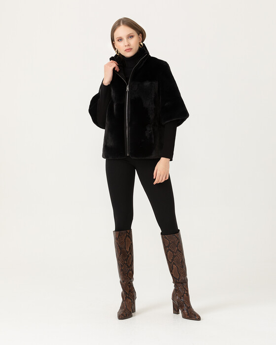 THREE-QUARTER SLEEVE FUR JACKET