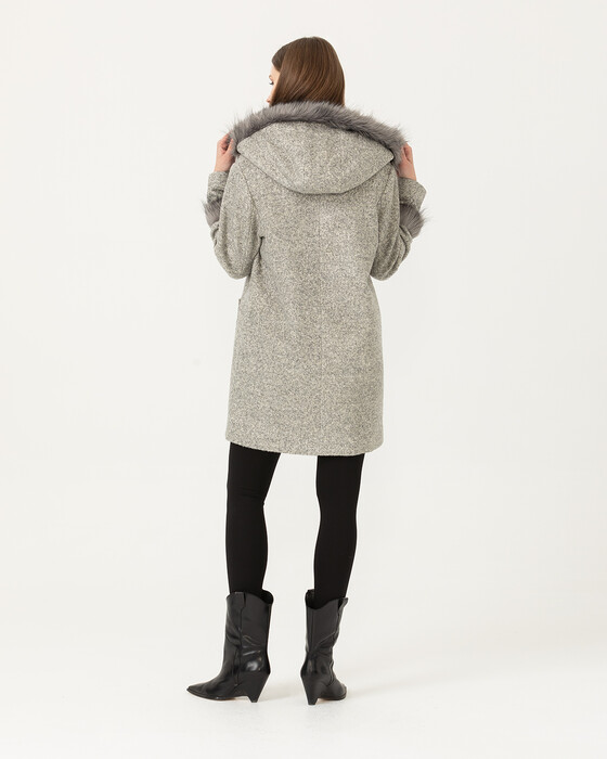 Kürk Detaylı Kaban