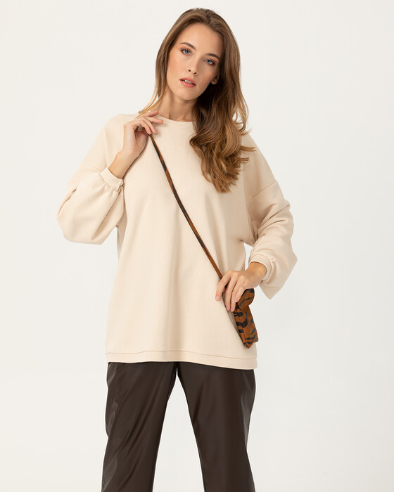 Balon Kollu Sweatshirt