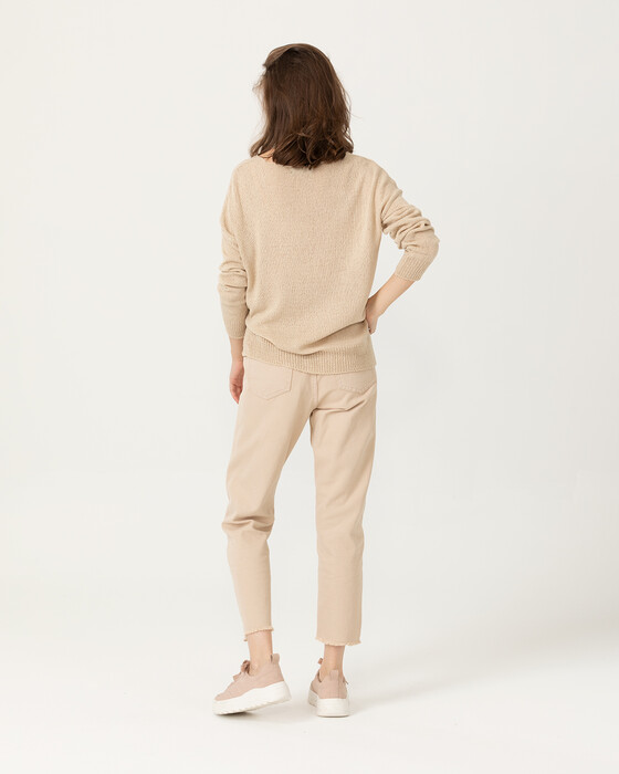 V Yakalı Triko Bluz