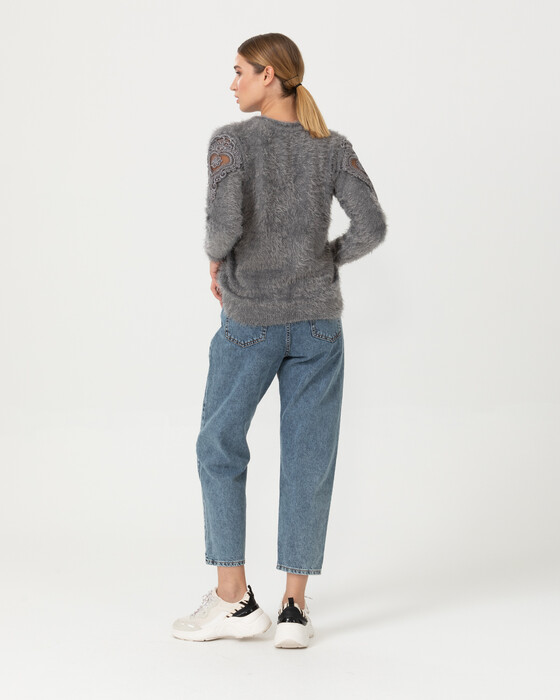 Yüksek Bel Mom Jean Pantolon