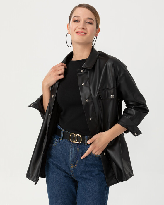 FAUX LEATHER JACKET - SecilStore