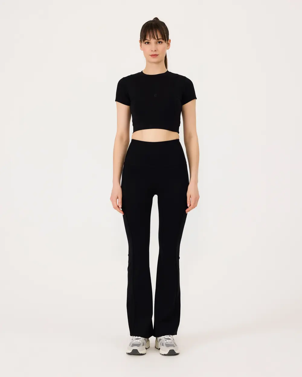 Kısa Kollu Basic Crop Top