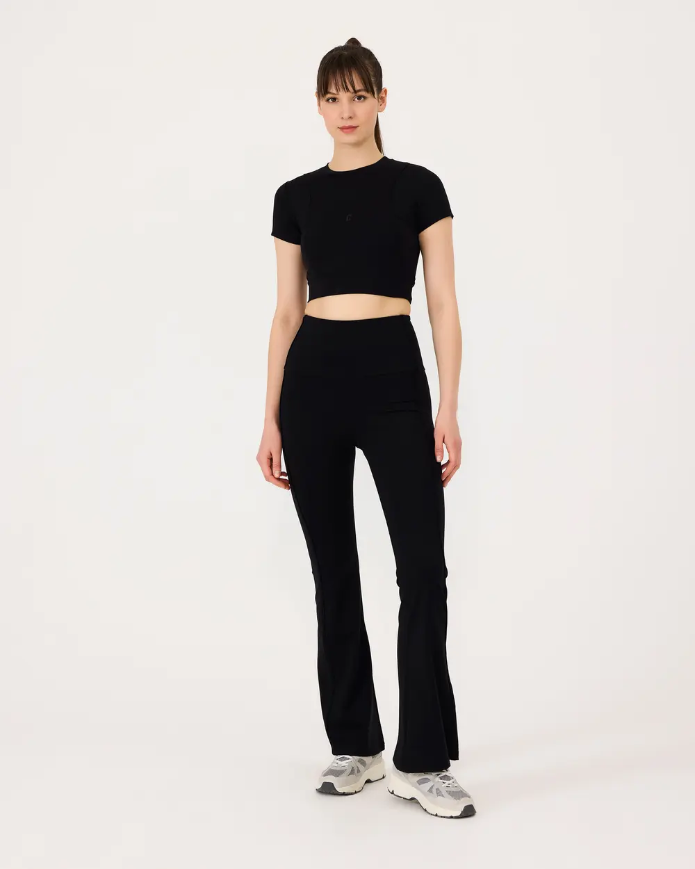 Kısa Kollu Basic Crop Top