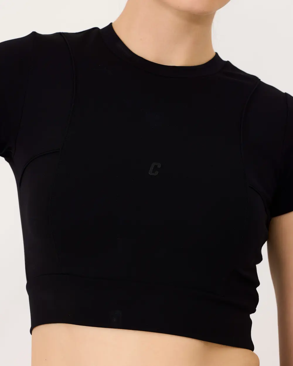 Kısa Kollu Basic Crop Top