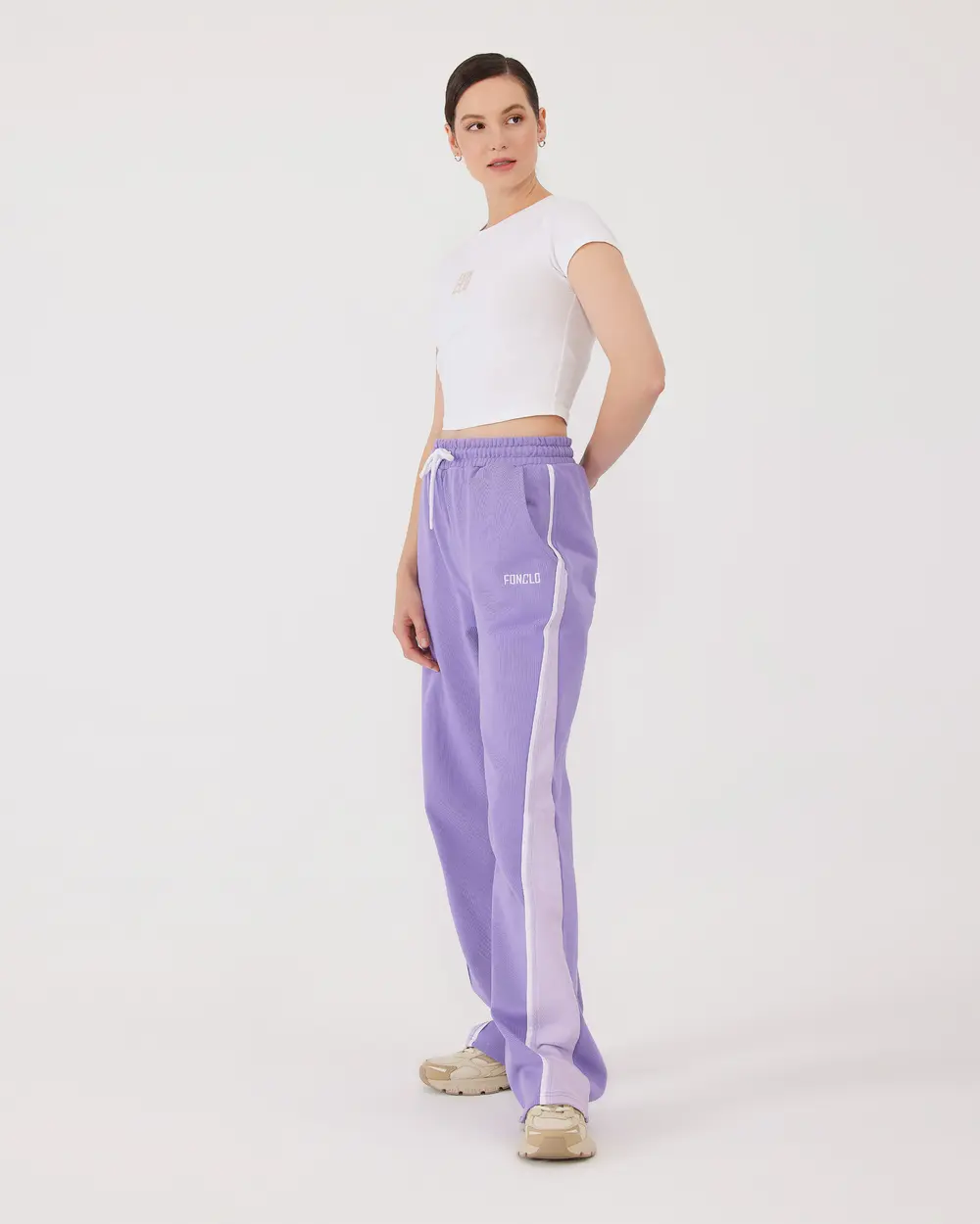 Color Transitive High Waist Sweatpants
