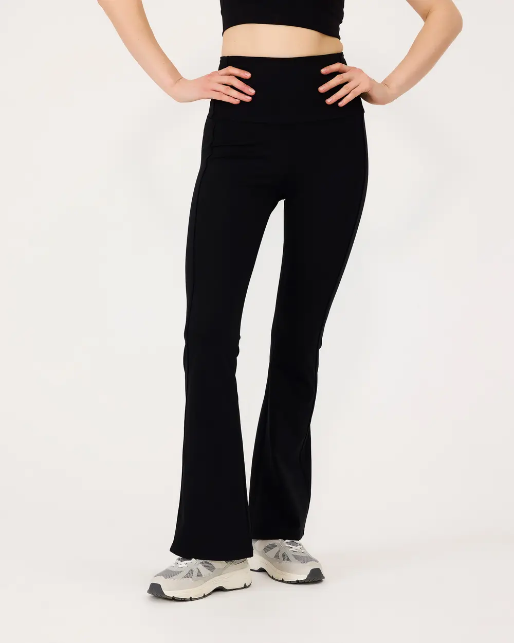 Yüksek Bel Flare Pantolon