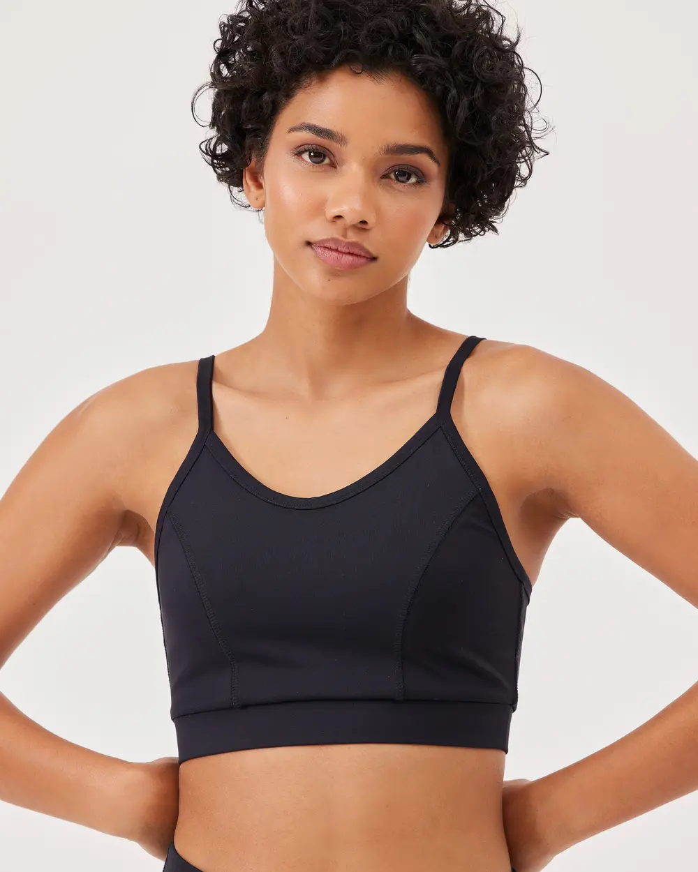 Logo Printed Basic Sports Bra