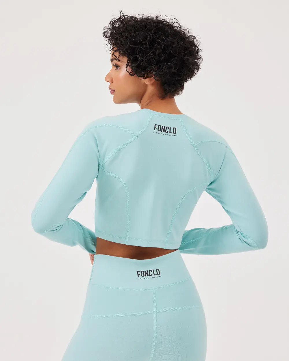 Long Sleeve Lycra Crop Top