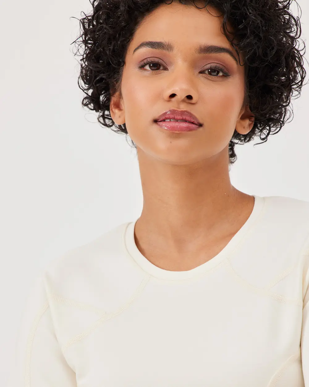 Long Sleeve Lycra Crop Top