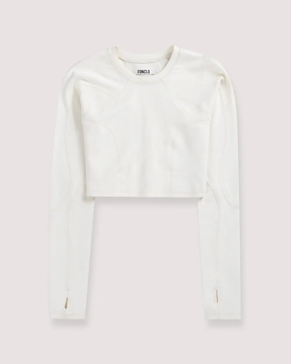 Long Sleeve Lycra Crop Top