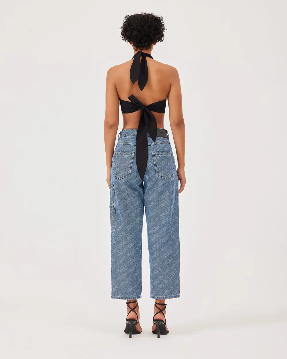 Poplin Crop Top with Ties