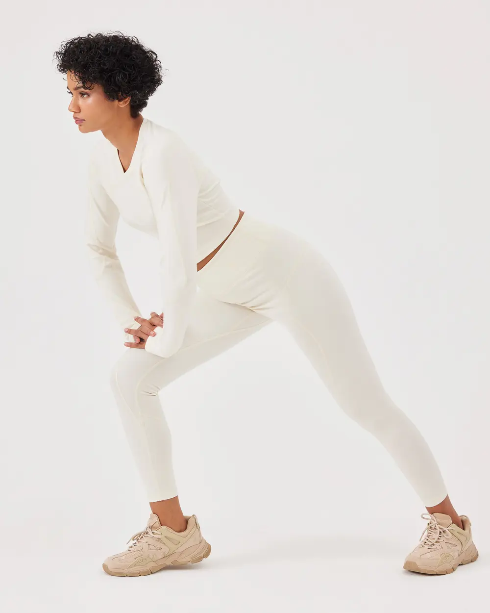 Yüksek Bel Bilek Boy Tayt