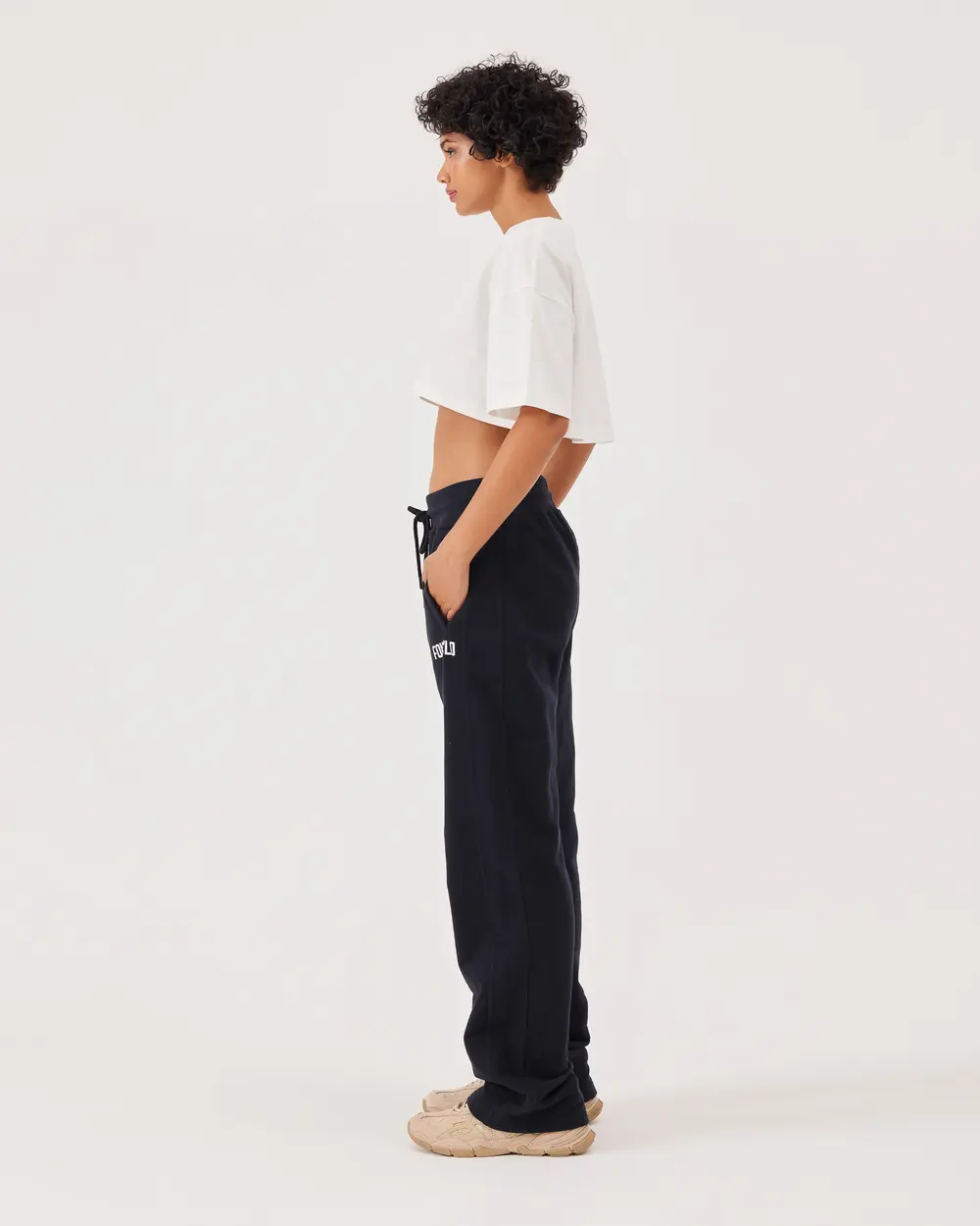 Flared Trousers with Pockets