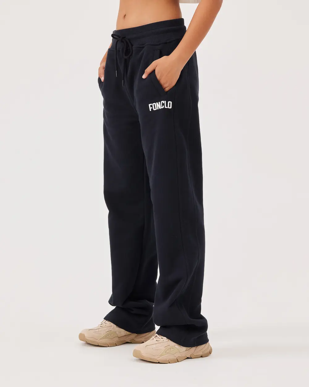 Flared Trousers with Pockets