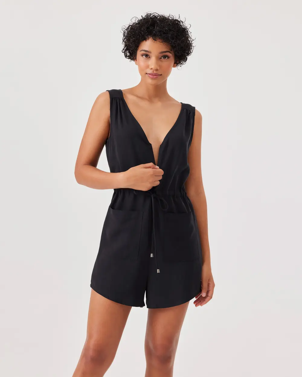 Tensel Kumaş Mini Tulum