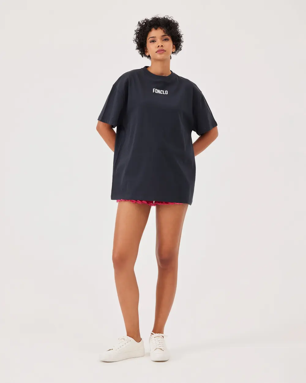 Logo Baskılı Oversize Basic Tişört