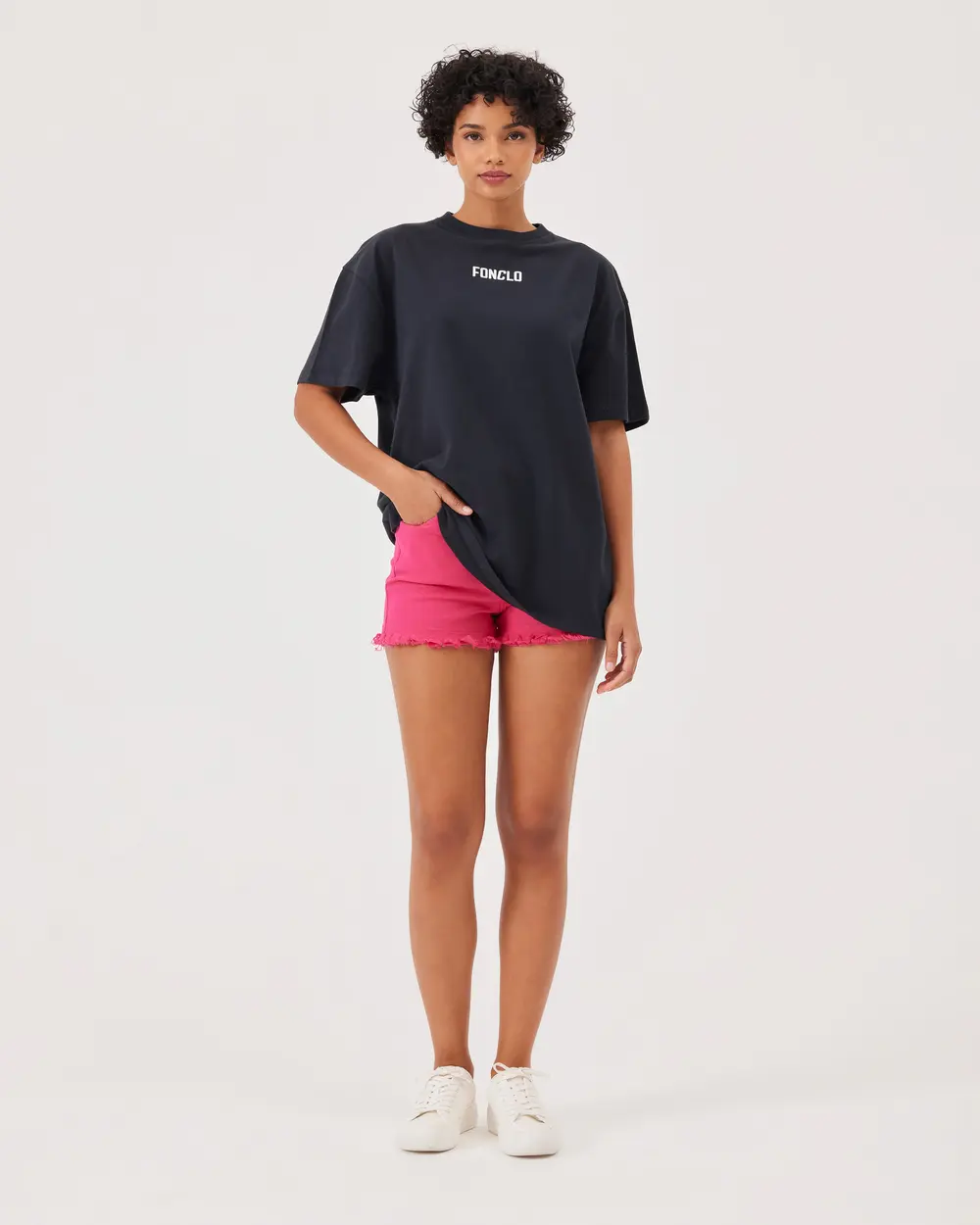 Logo Baskılı Oversize Basic Tişört