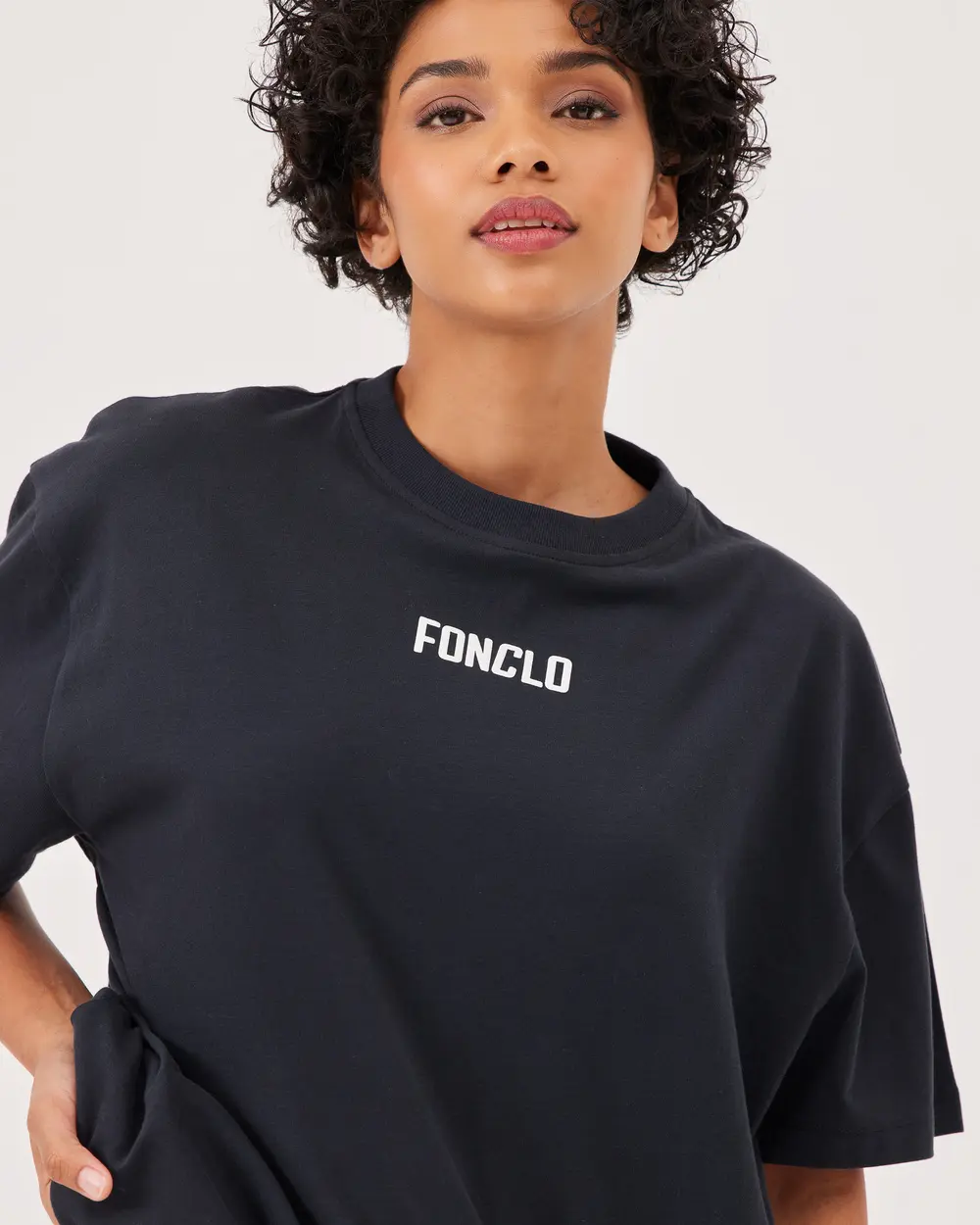 Logo Baskılı Oversize Basic Tişört