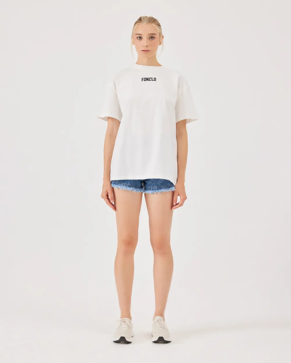 Logo Baskılı Oversize Basic Tişört