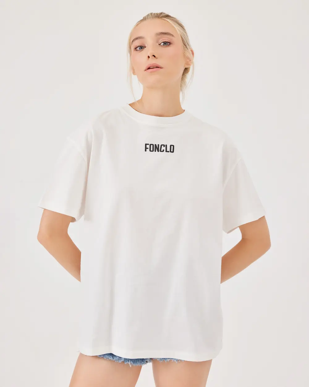 Logo Baskılı Oversize Basic Tişört