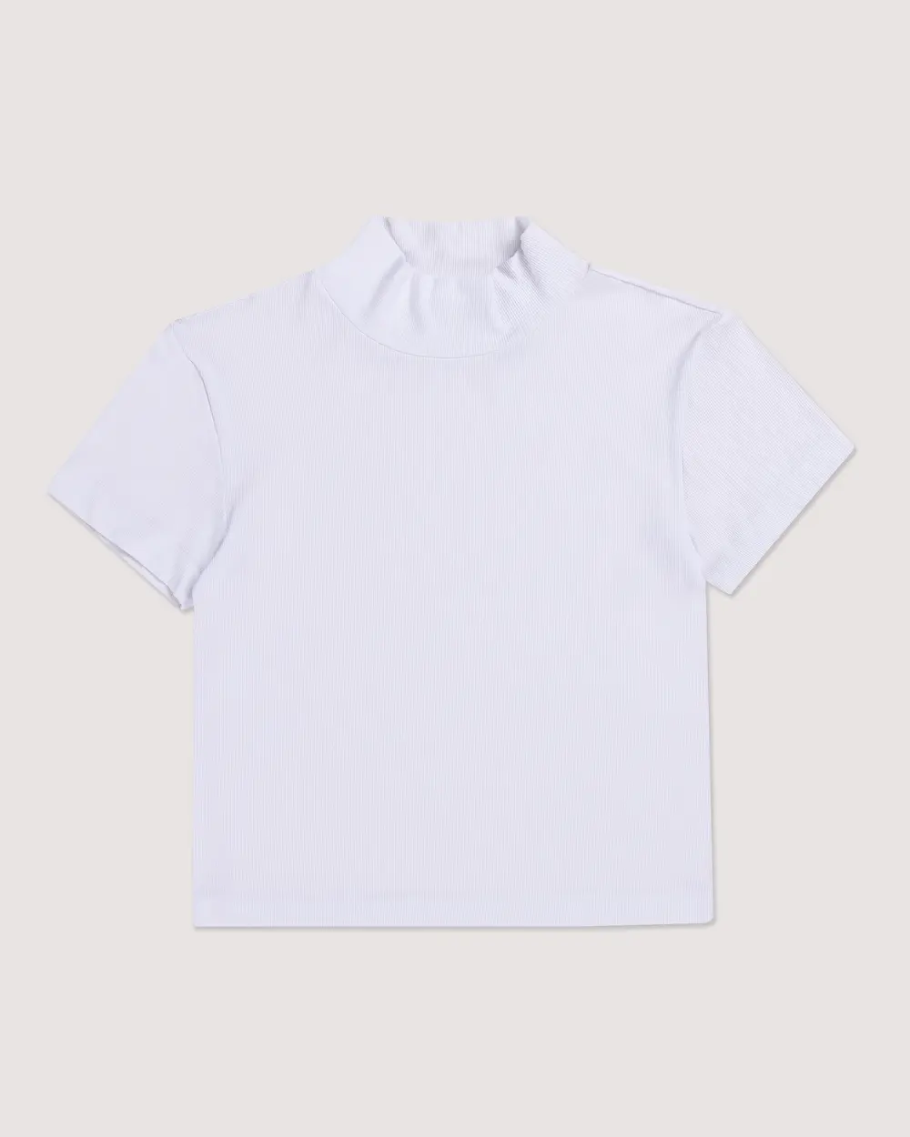 Dik Yaka Basic Tişört