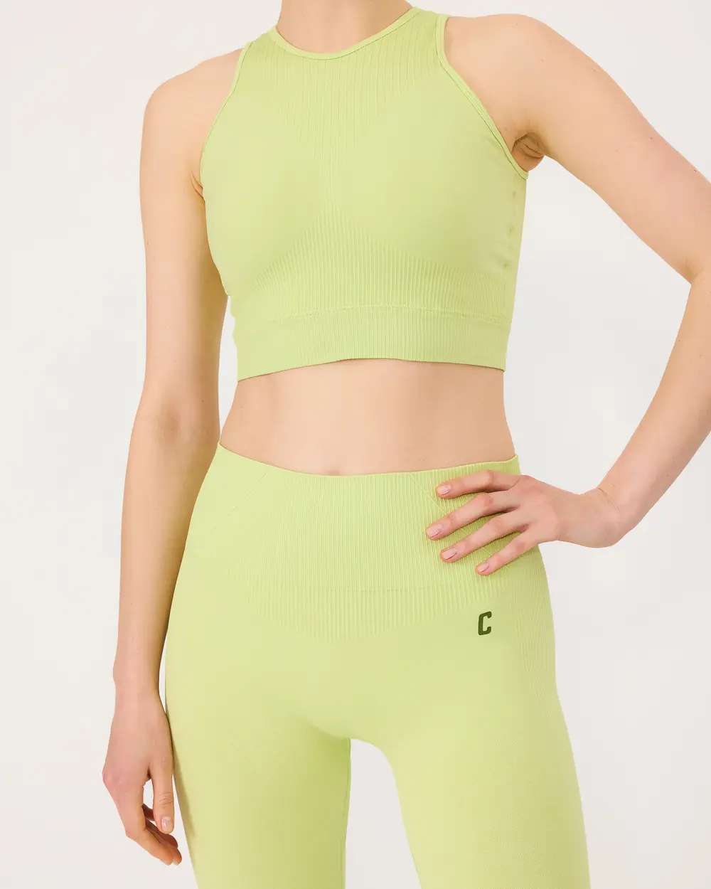 Seamless Zero Neck Sleeveless Sports Bra