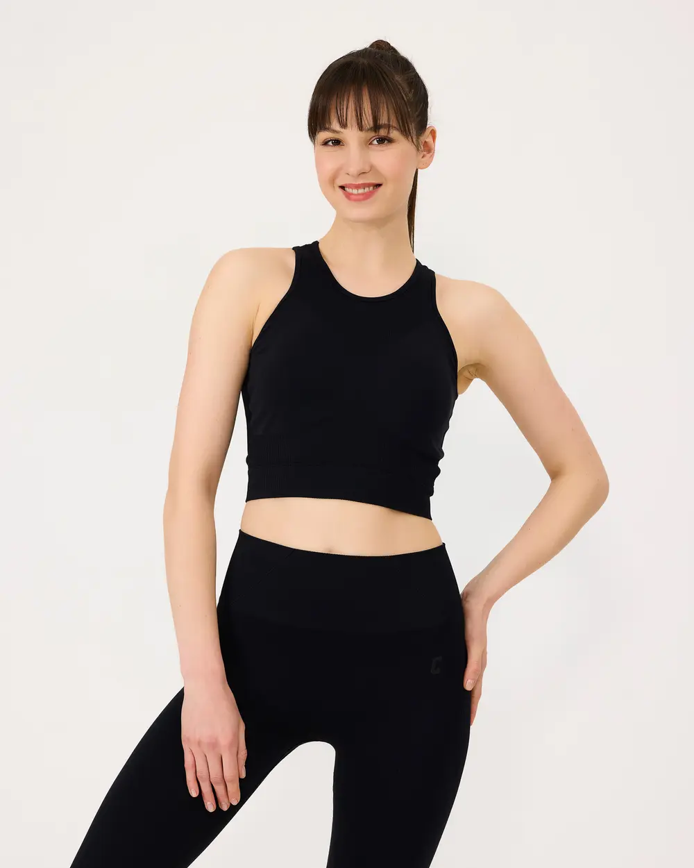 Seamless Zero Neck Sleeveless Sports Bra