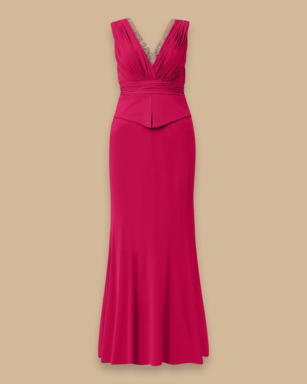 Büyük Beden Balık Form Hint Aksesuarlı Abiye