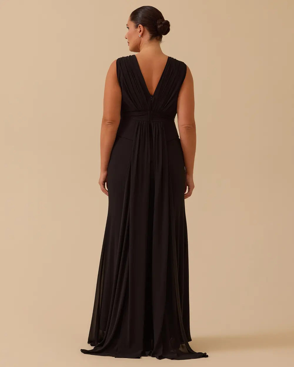 Büyük Beden Balık Form Hint Aksesuarlı Abiye