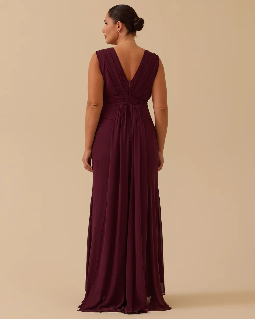 Büyük Beden Balık Form Hint Aksesuarlı Abiye