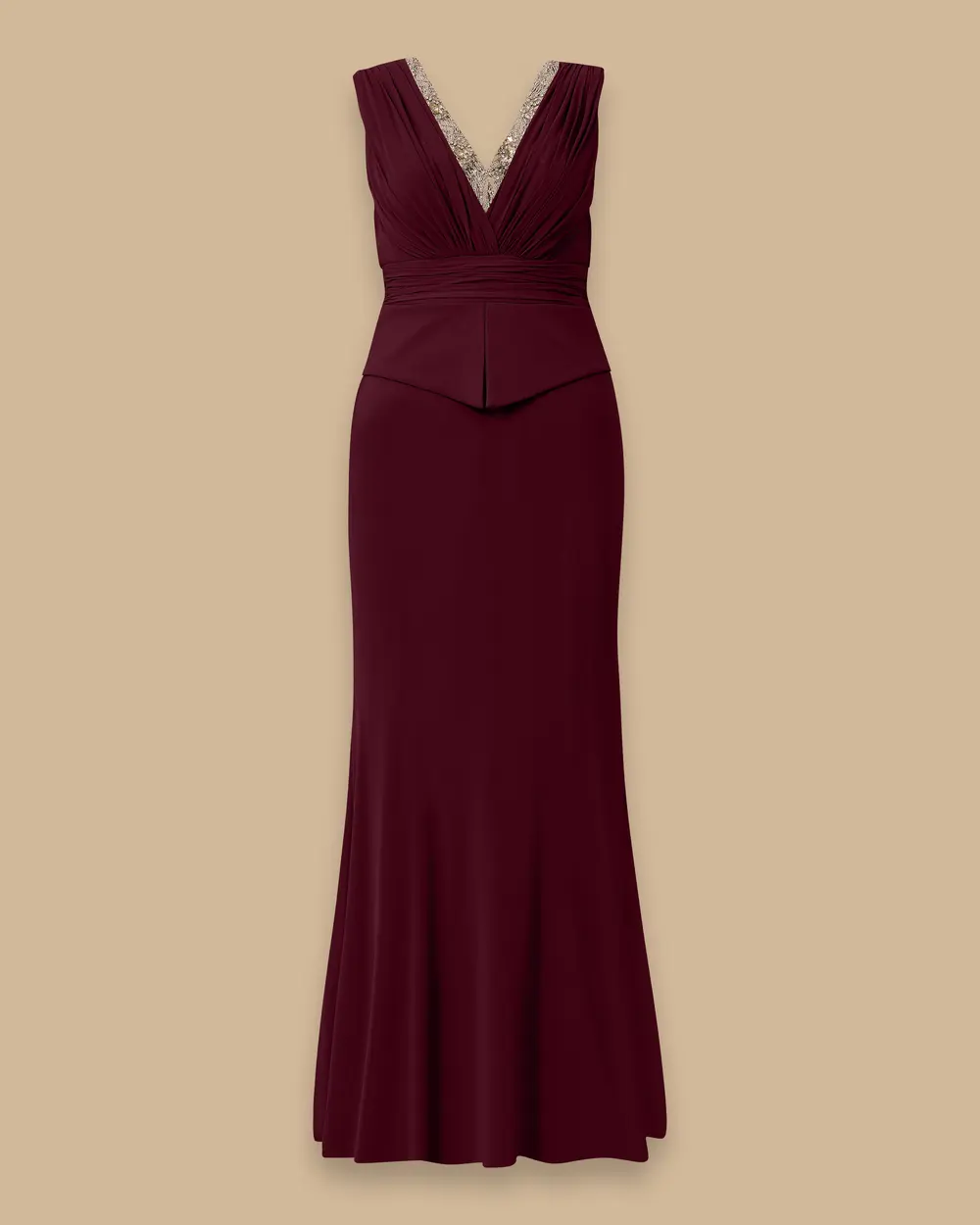 Büyük Beden Balık Form Hint Aksesuarlı Abiye